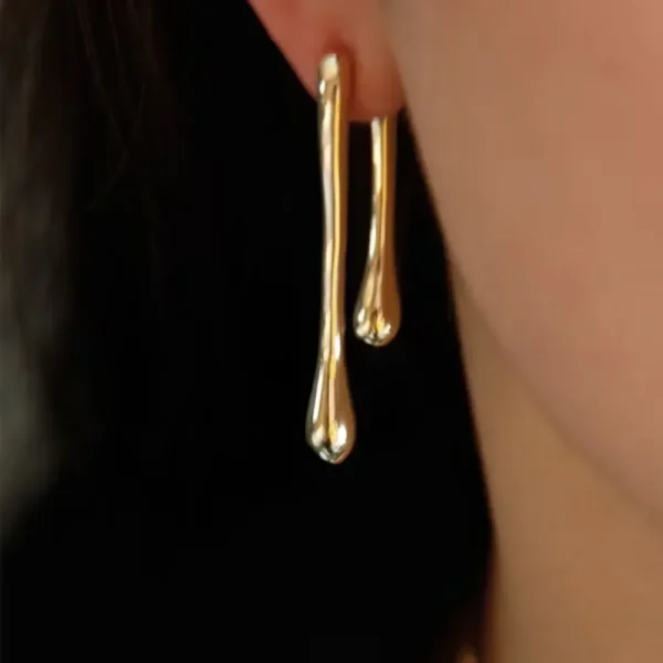 Geometric Drop Earrings - Image 3